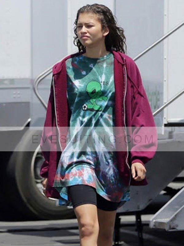 Euphoria Rue Burgundy Bennett Hoodie