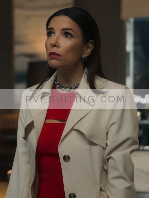 Eva Longoria White Coat