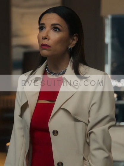 Eva Longoria White Coat