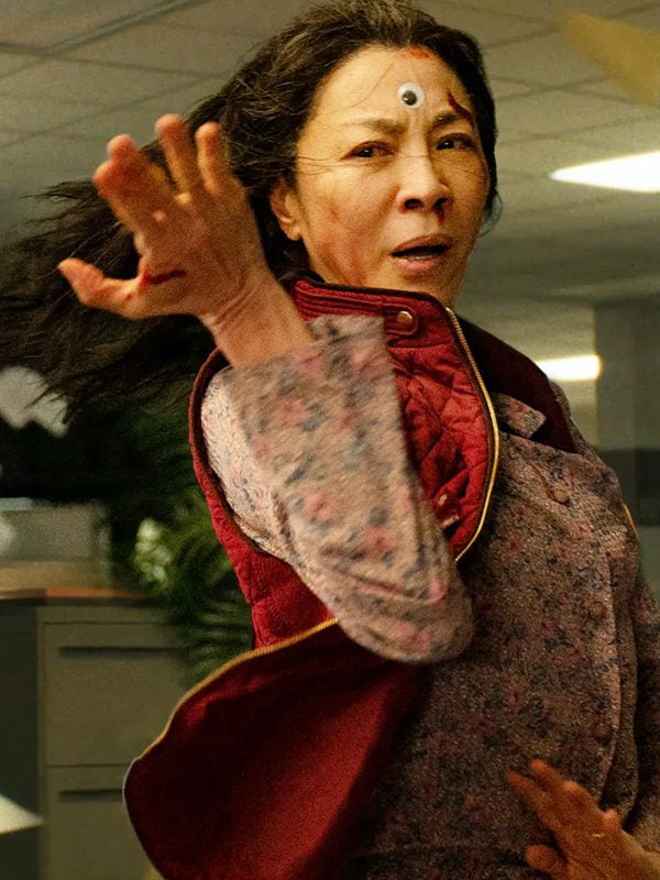 Evelyn Wang Maroon Vest