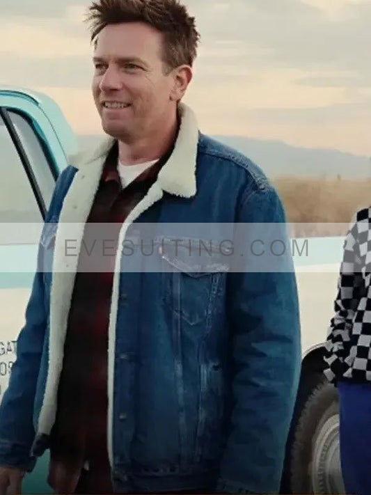 Ewan McGregor Bleeding Love 2024 Denim Jacket