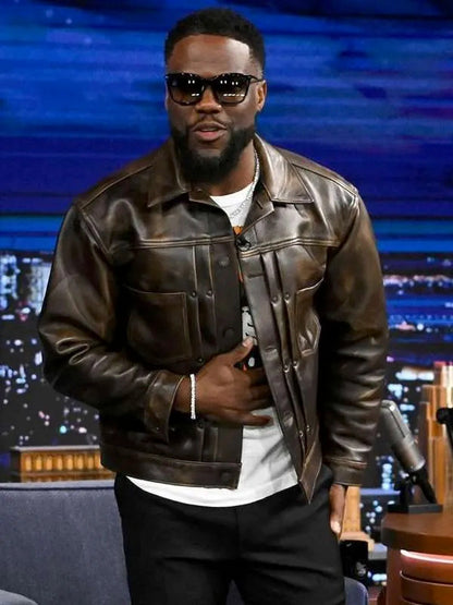 Fight Night The Million Dollar Heist Kevin Hart Brown Jacket