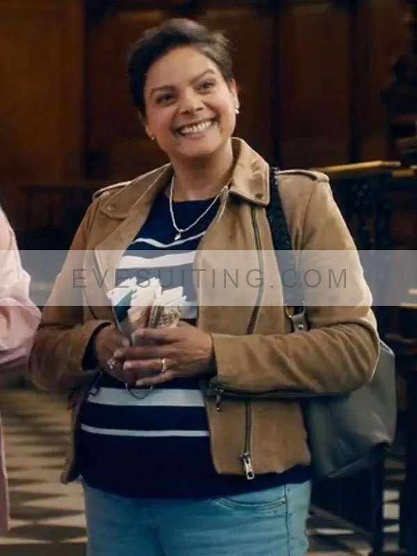 Fool Me Once 2024 Molly Sardana Suede Jacket