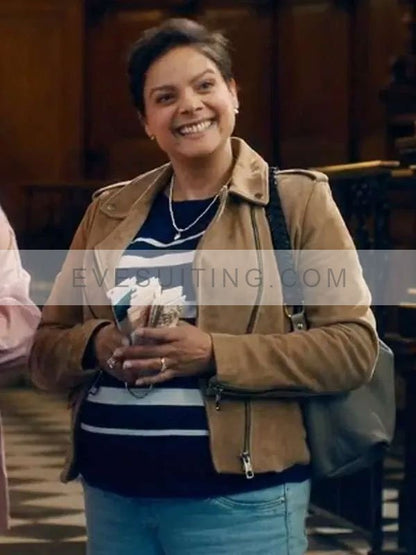 Fool Me Once 2024 Molly Sardana Suede Jacket