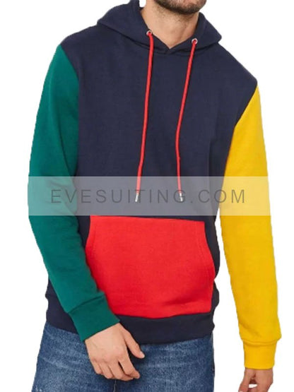Forever Color Block Teddy Fresh Fleece Hoodie