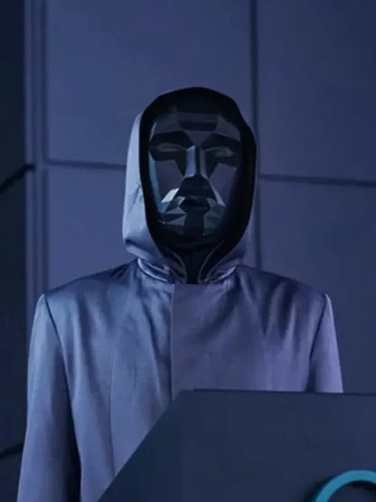 Front Man Leather Black Coat