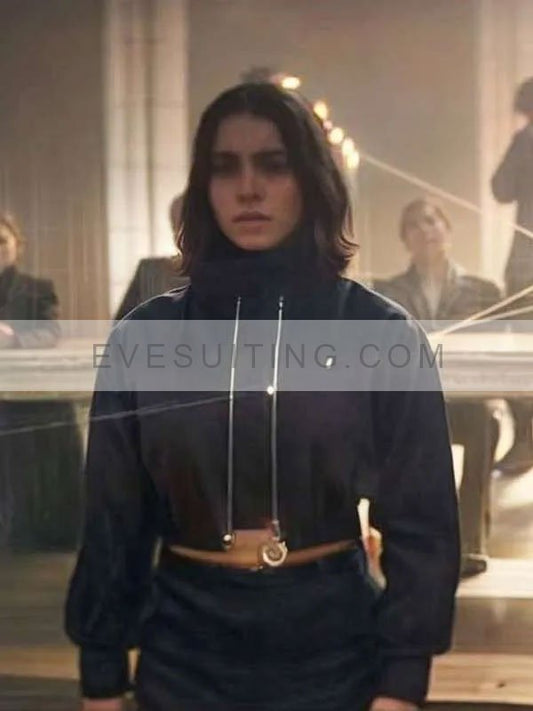 Furies 2024 Lina El Arabi Black Bomber Jacket