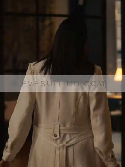 Gala White Trench Coat