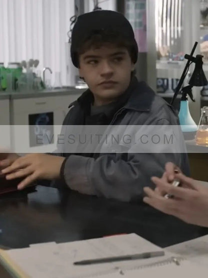 Gaten Matarazzo Tv Series Honor Society 2022 Michael Grey Cotton Jacket