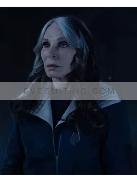 Gates McFadden Star Trek Picard S03 Doctor Beverly Crusher Black Cotton Jacket