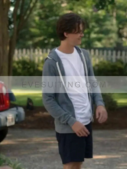 Gavin Casalegno The Summer I Turned Pretty 2022 Jeremiah Grey Fleece Hoodie