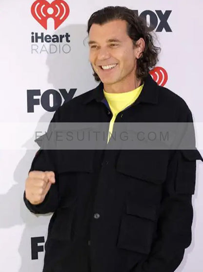 Gavin Rossdale 2024 iHeartRadio Music Awards British Musician Black Cotton Jacket