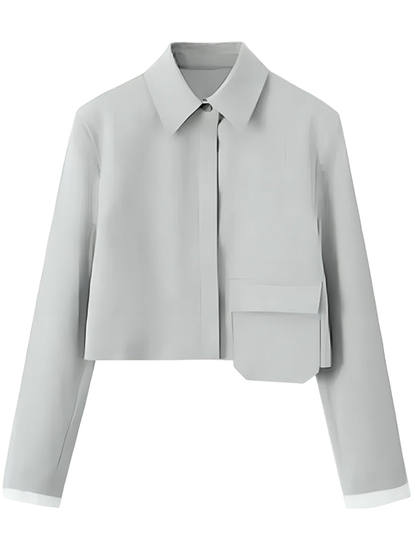 Genevieve Emily In Paris S04 Thalia Besson White Cropped Jacket