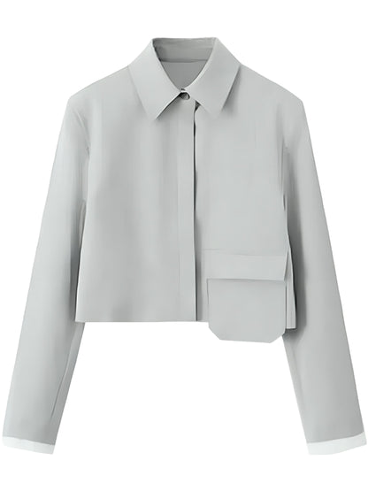 Genevieve Emily In Paris S04 Thalia Besson White Cropped Jacket