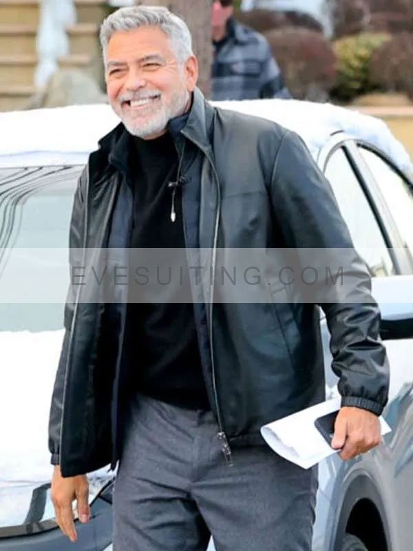 George Clooney Leather Jacket