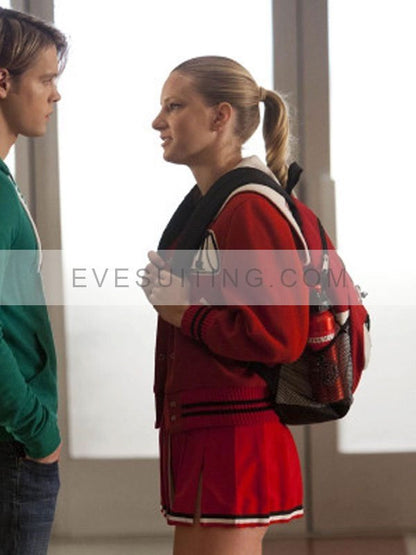 Glee Cheerleading Cheerios Red And White Bomber Jacket