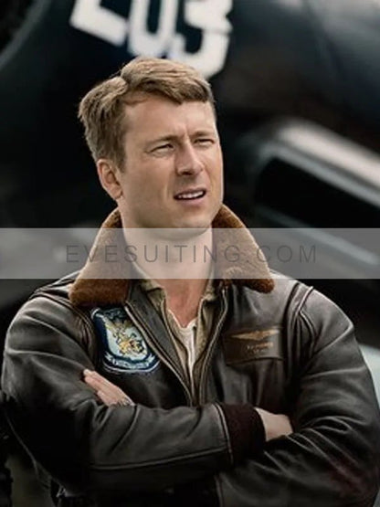 Glen Powell Devotion 2022 Tom Hudner Jacket