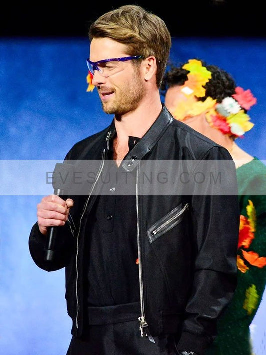 Glen Powell Twisters 2024 Bomber Leather Jacket