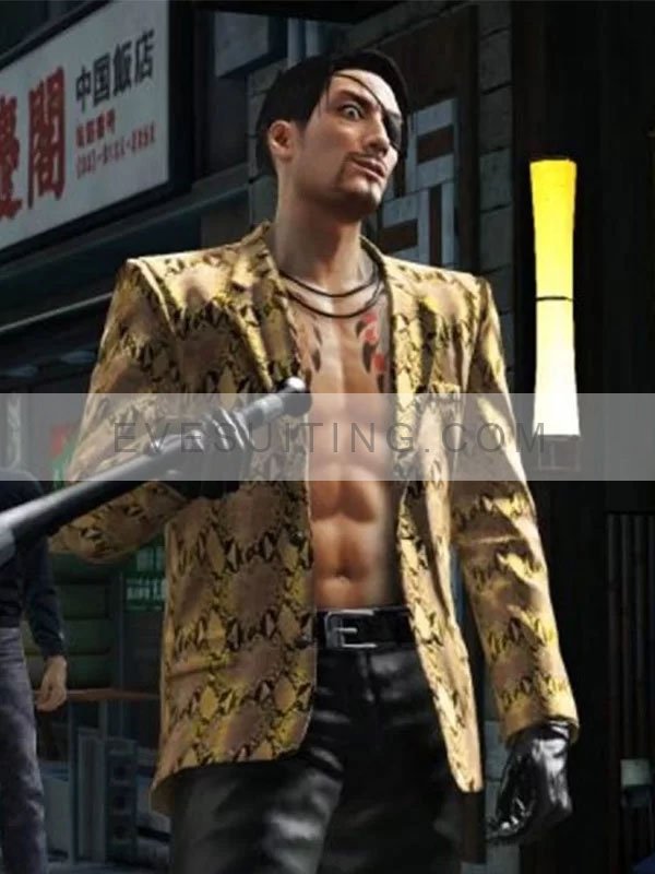 Goro Majima Yakuza Like A Dragon Snakeskin Jacket
