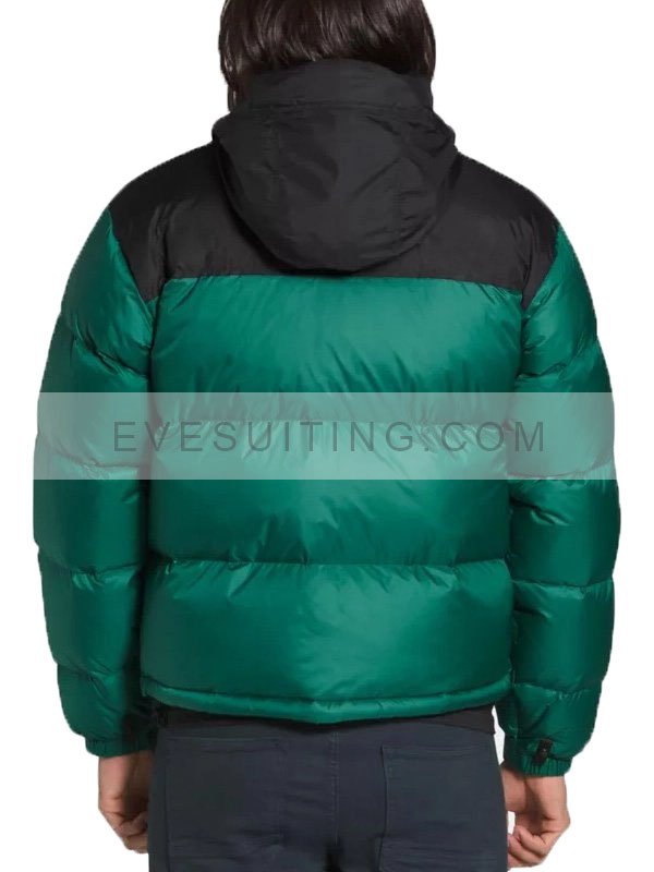 Green & Black Puffer Jacket
