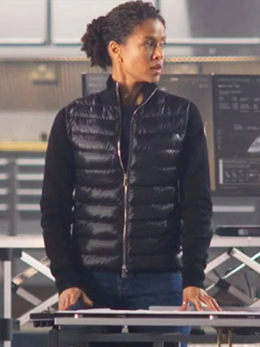Gugu Mbatha-Raw Lift Black Puffer Jacket