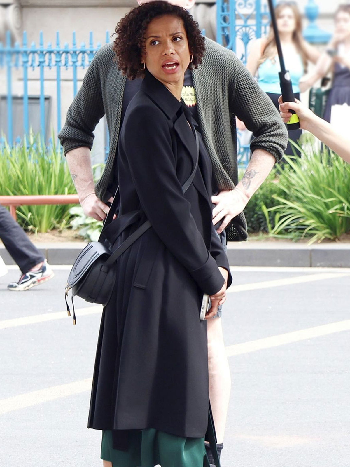 Gugu Mbatha-Raw Lift Black Trench Coat