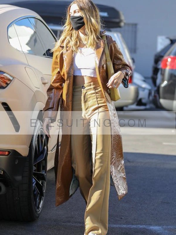 Hailey Bieber Trench Coat