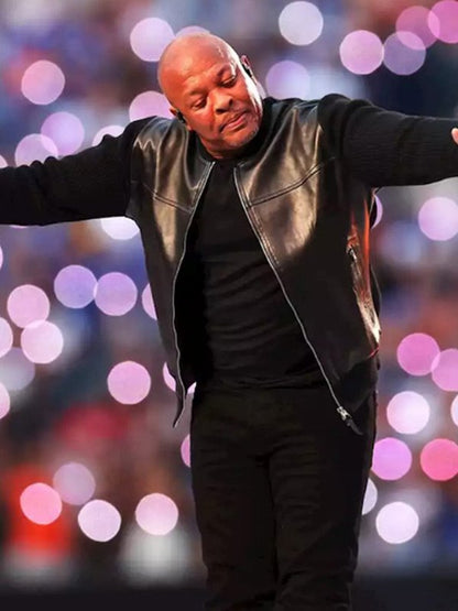 Halftime Show Super Bowl Dr Dre Leather Jacket