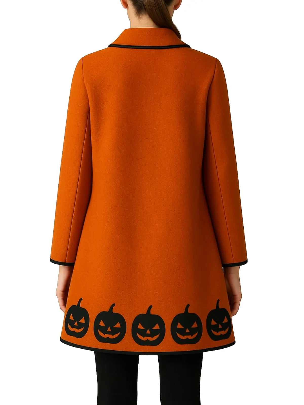Halloween Pumpkin Orange Coat
