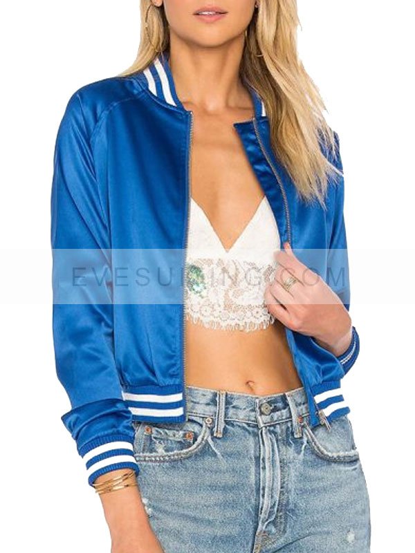 Hannah Einbinder Hacks S02 Blue Bomber Jacket