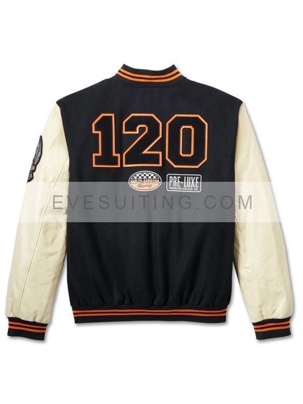 Harley Davidson 120th Anniversary Bomber Varsity Jacket