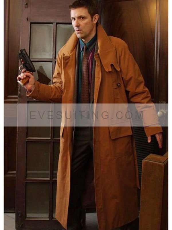 Harrison Ford Blade Runner 1982 Rick Deckard Brown Trench Coat