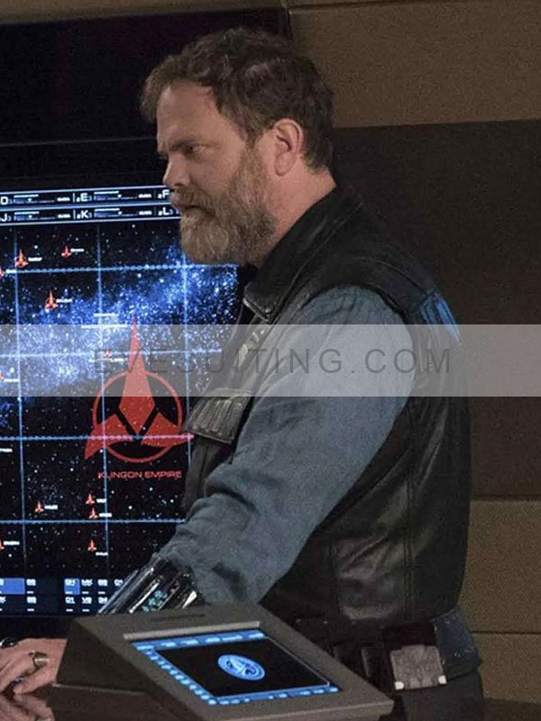 Harry Mudd Black Leather Vest