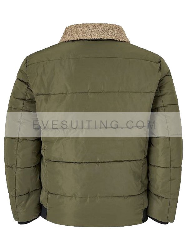 Harry Vanderspeigle Resident Alien Alan Tudyk Puffer Olive Green Jacket