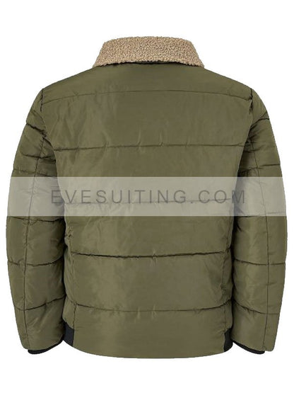 Harry Vanderspeigle Resident Alien Alan Tudyk Puffer Olive Green Jacket