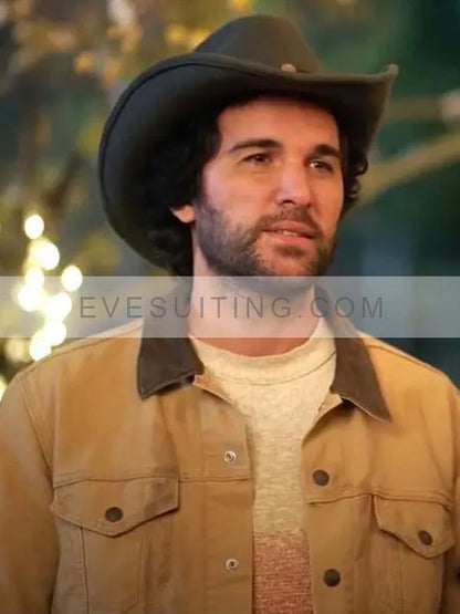 Heath Ramos Dashing in December Brown Jacket