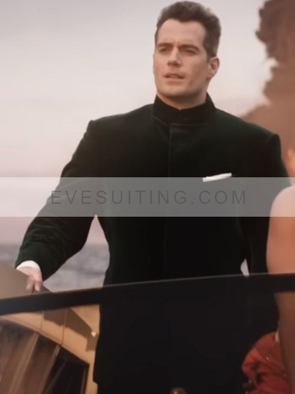 Henry Cavill Argylle 2024 Green Blazer