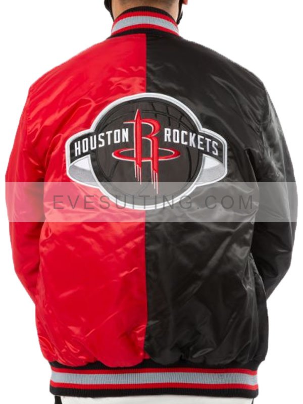 Houston Rockets Black And Red Starter Jacket