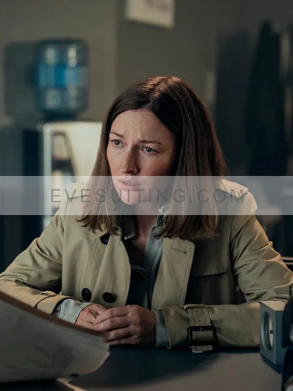 I Came By 2022 Kelly Macdonald Beige Coat