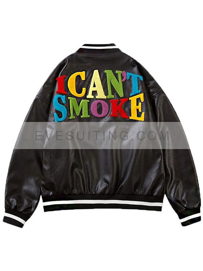 I Can't Smoke Black Varsity Bomber Jacket