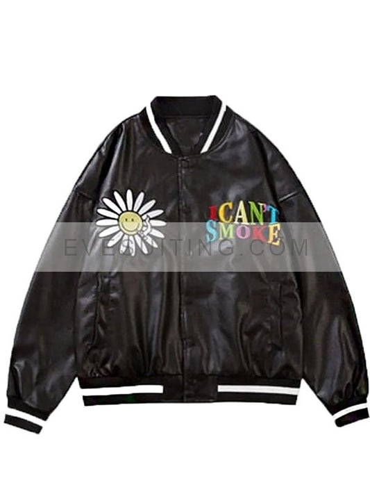I Cant Smoke Bomber Black Jacket