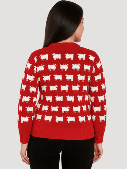 Iconic Princess Diana Black Sheep Sweater worn at polo match