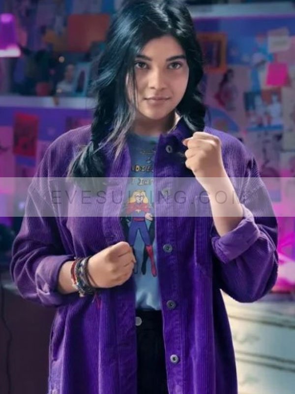 Iman Vellani   Purple Jacket