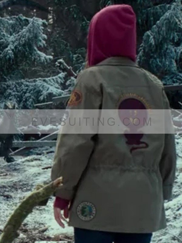 Isabella Sermon Jurassic World Dominion Maisie Lockwood Cotton Olive Green Jacket