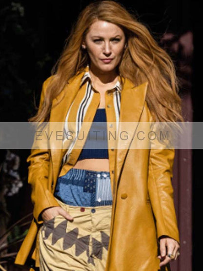 It Ends With Us 2024 Colleen Hoover’s Leather Coat