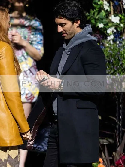 It Ends with Us 2024 Justin Baldoni Black Coat
