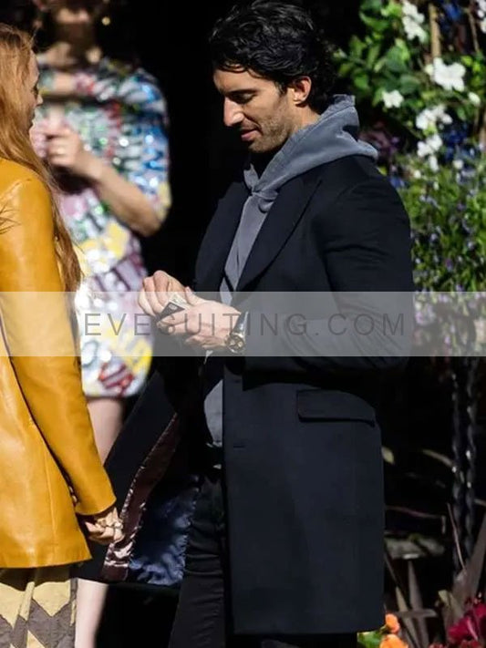 It Ends with Us 2024 Justin Baldoni Black Coat