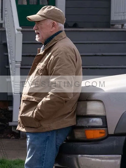 Jaan Movie Little Wing 2024 Brian Cox Brown Cotton Jacket