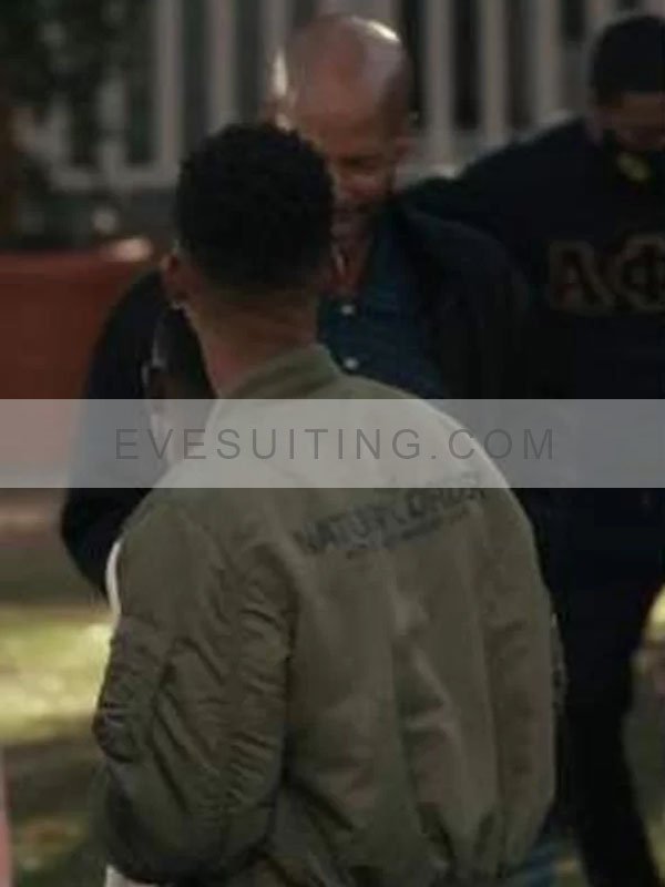 Jabari Banks Tv Series Bel-Air Will Smith Bomber Green Jacket
