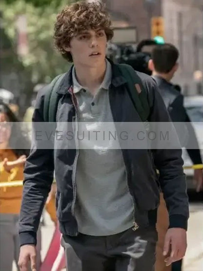 Jack Champion Scream 6 Ethan Landry Blue Cotton Jacket